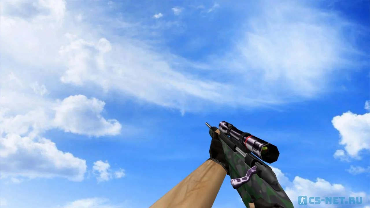 Модель «Scout Лесной камуфляж» для CS 1.6