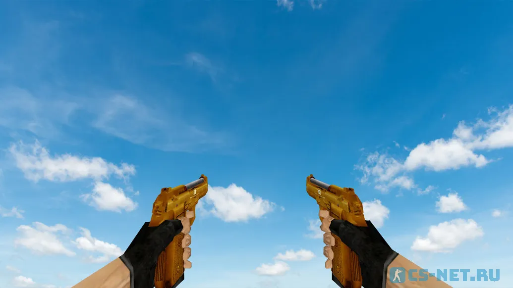 Пак моделей оружия «Gold Weapons Pack V3» для CS 1.6 (Dual Elites)