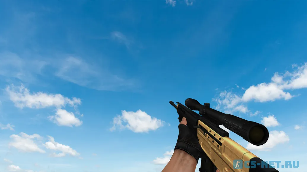 Пак моделей оружия «Golden Weapon Pack» для CS 1.6 (SG-550)