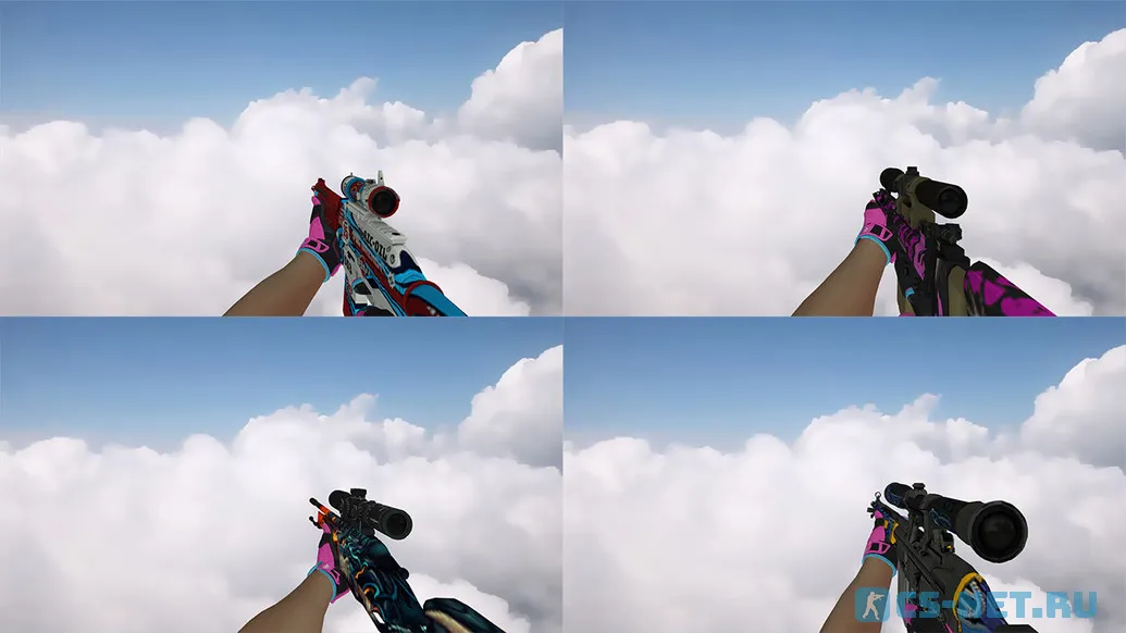 Пак моделей оружия «С перчатками Порок» для CS 1.6 (Снайперские)