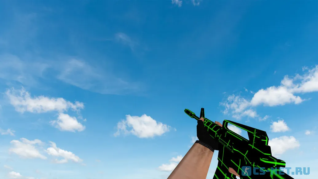 Пак моделей оружия «Greenlines Weapon Set» для CS 1.6 (M4A1)