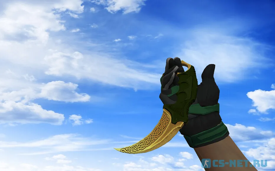 Пак с Мотоциклетными перчатками Черепаха для CS 1.6 (Karambit 2)