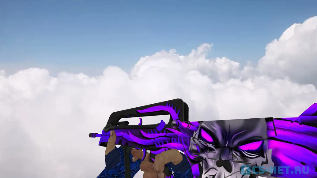 Пак моделей оружия «Hand Wraps Cobalt Skulls Pack» для CS 1.6 (Famas)