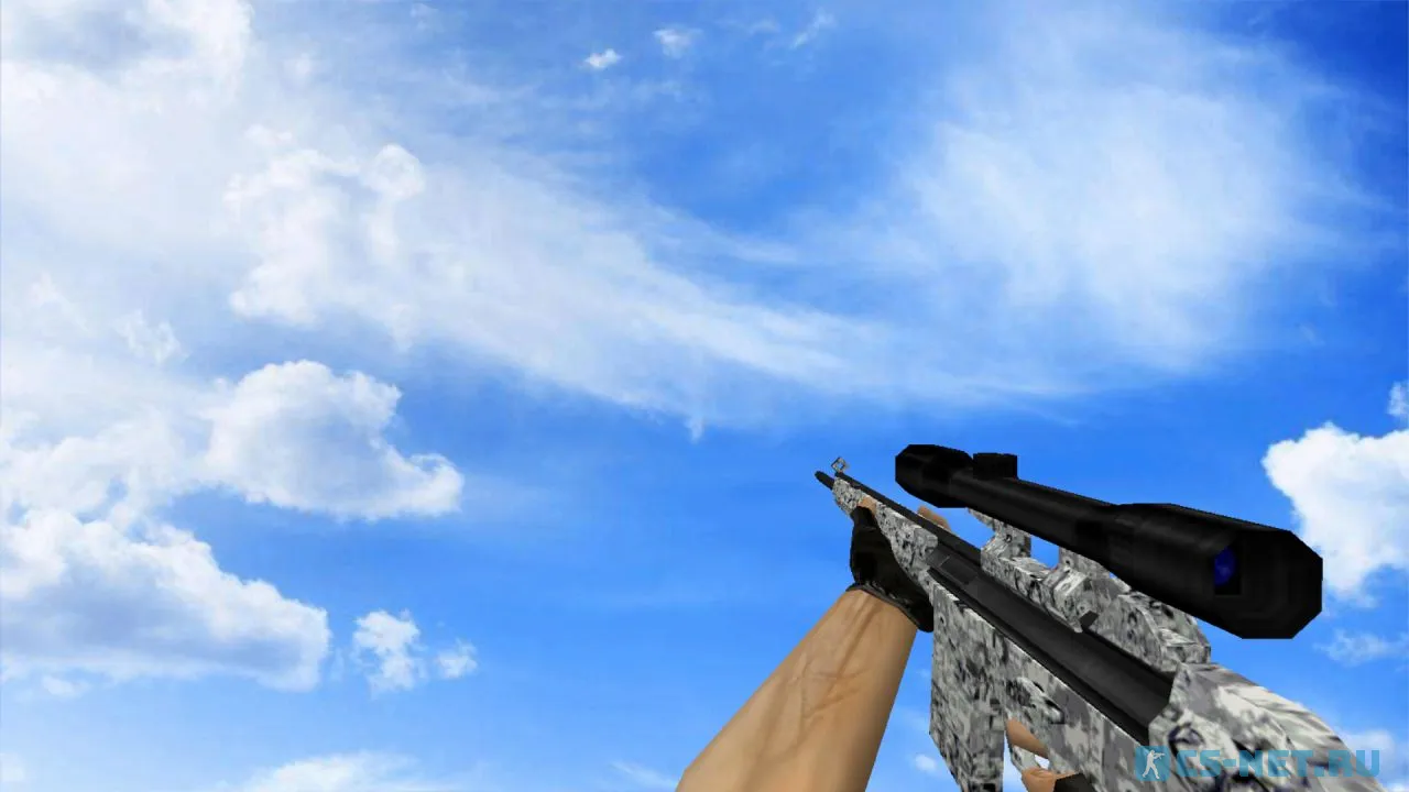 Модель «Default G3SG1 Городской камуфляж» для CS 1.6