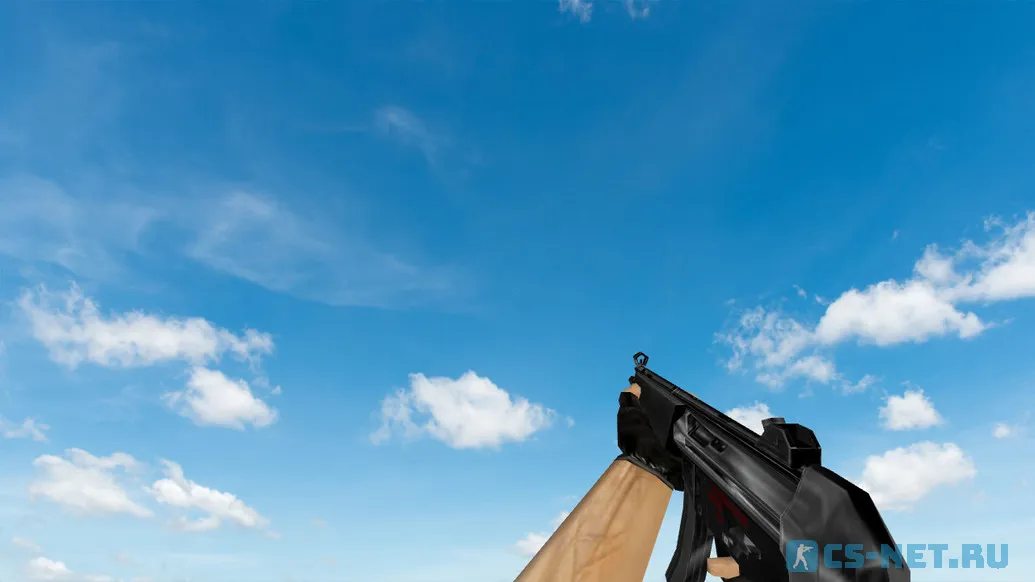 Пак моделей оружия «Default Weapons Chromed» для CS 1.6 (Mp5)