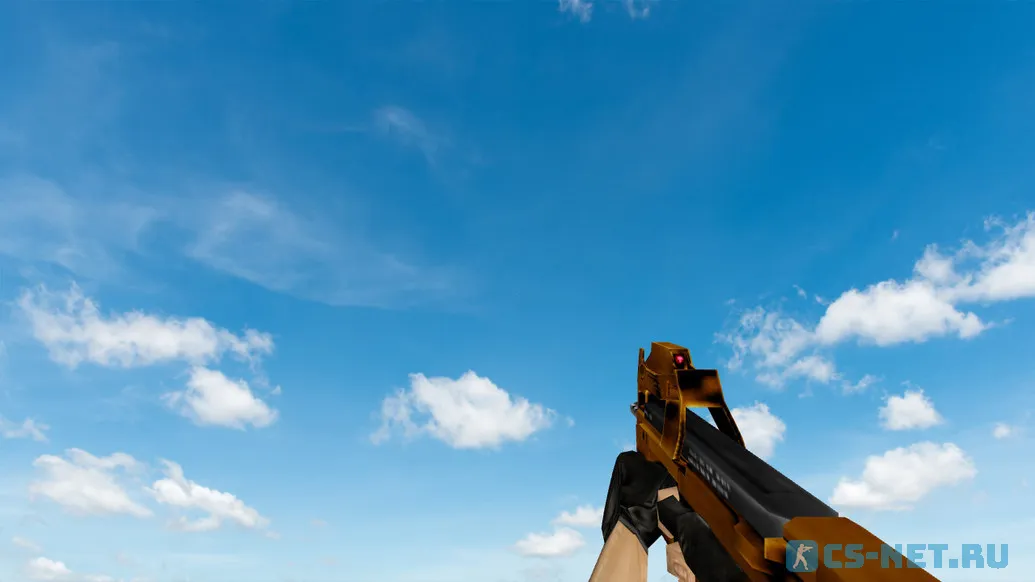 Пак моделей оружия «Gold Weapons Pack V3» для CS 1.6 (P90)