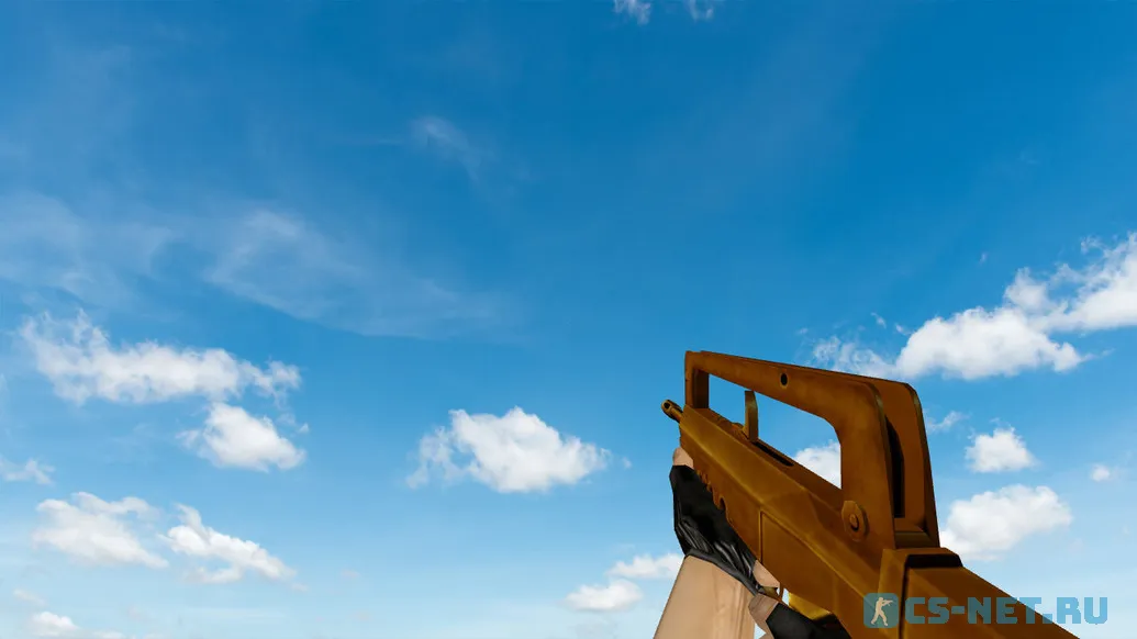 Пак моделей оружия «Gold Weapons Pack V3» для CS 1.6 (Famas)