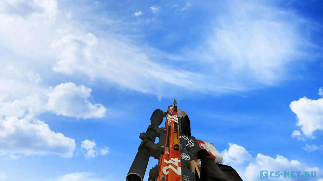 Модель «SCAR Кровавый спорт (default hands)» для CS 1.6 (скрин 2)