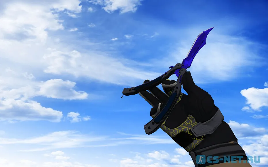 Пак моделей оружия «С мотоциклетными перчатками Затмение» для CS 1.6 (butterfly knife)