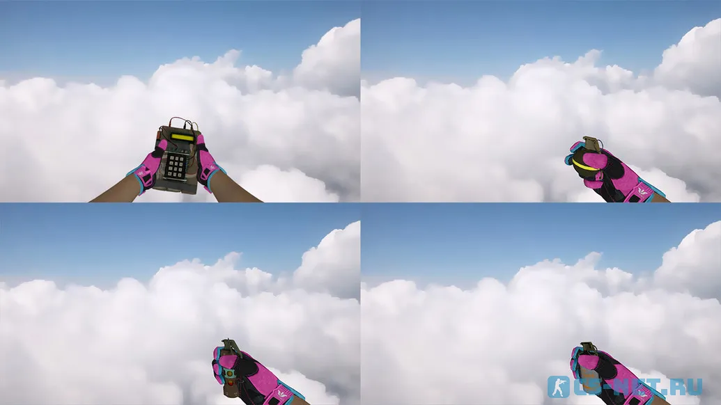 Пак моделей оружия «С перчатками Порок» для CS 1.6 (Гранаты)