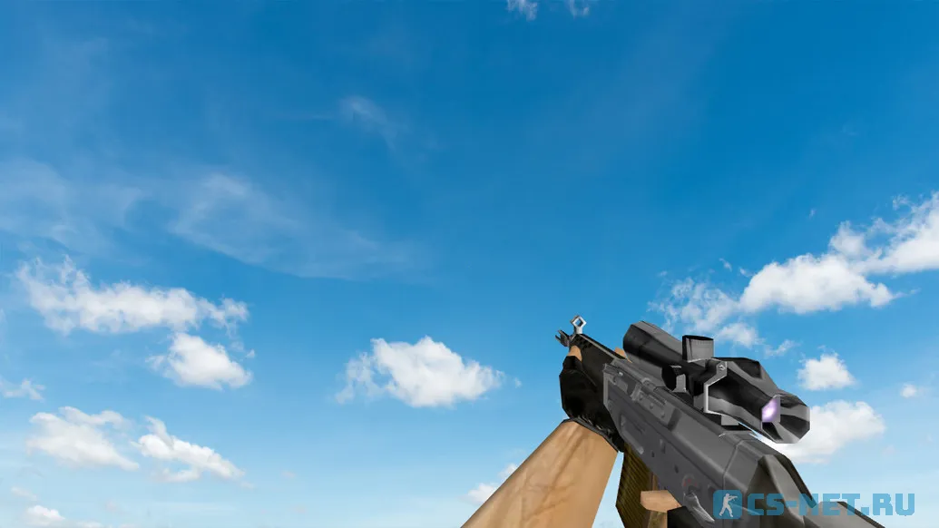 Пак моделей оружия «Default Weapons Chromed» для CS 1.6 (SG-552)