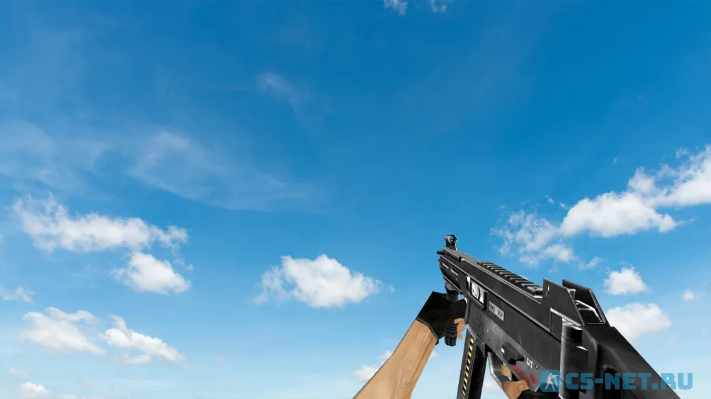 Пак моделей оружия «Default Weapons Chromed» для CS 1.6 (UMP)