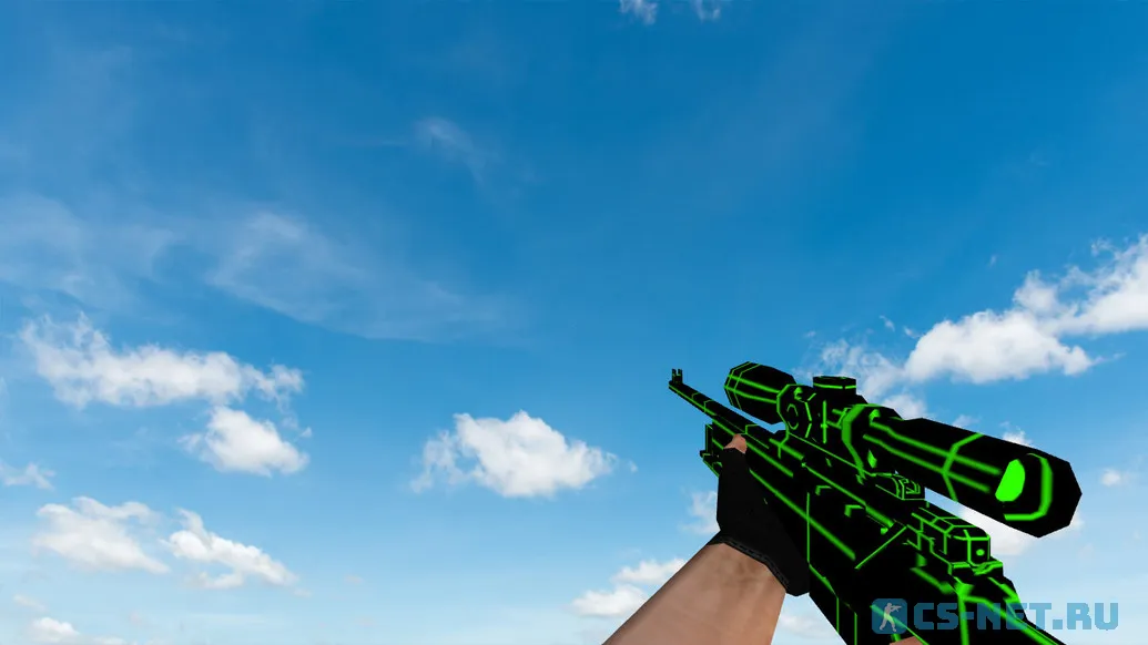 Пак моделей оружия «Greenlines Weapon Set» для CS 1.6 (AWP)