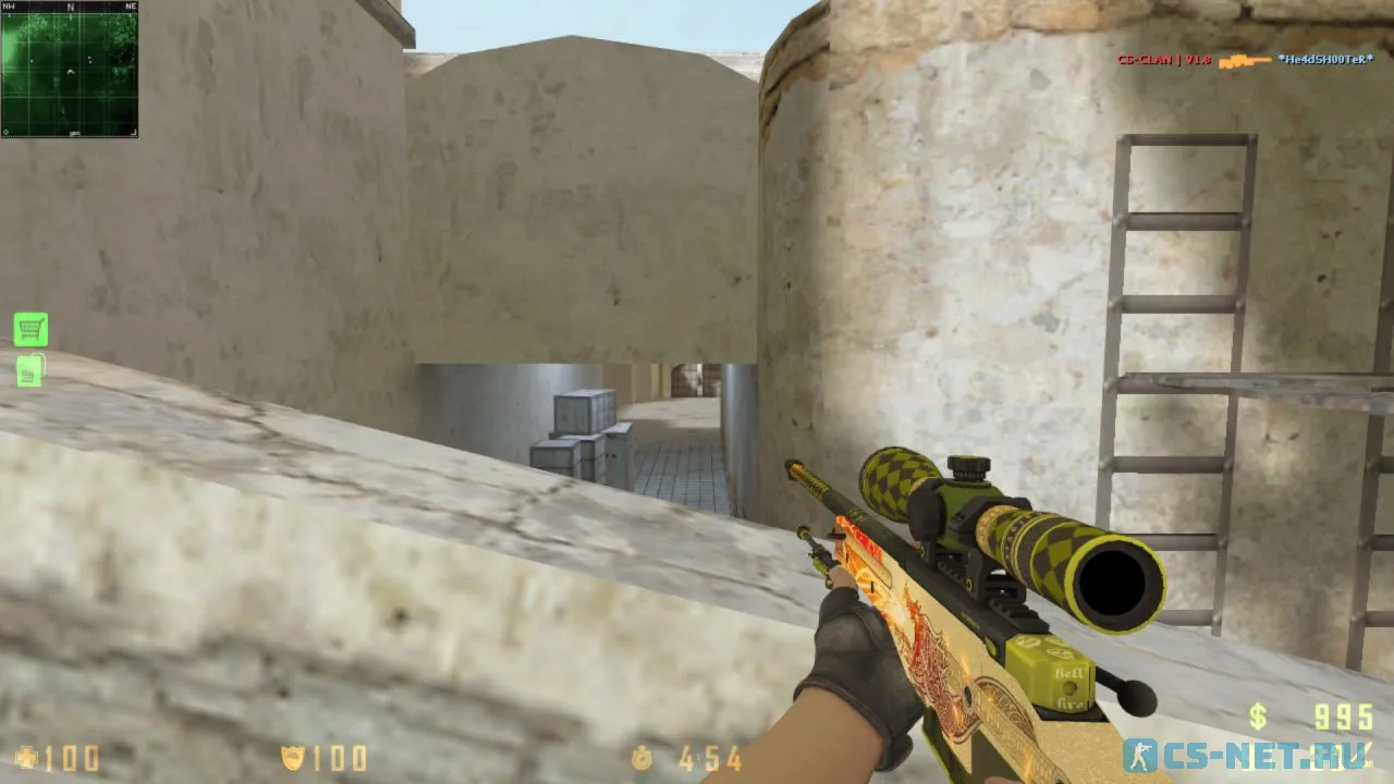 Counter-Strike 1.8 со скинами из CS:GO (АВП)