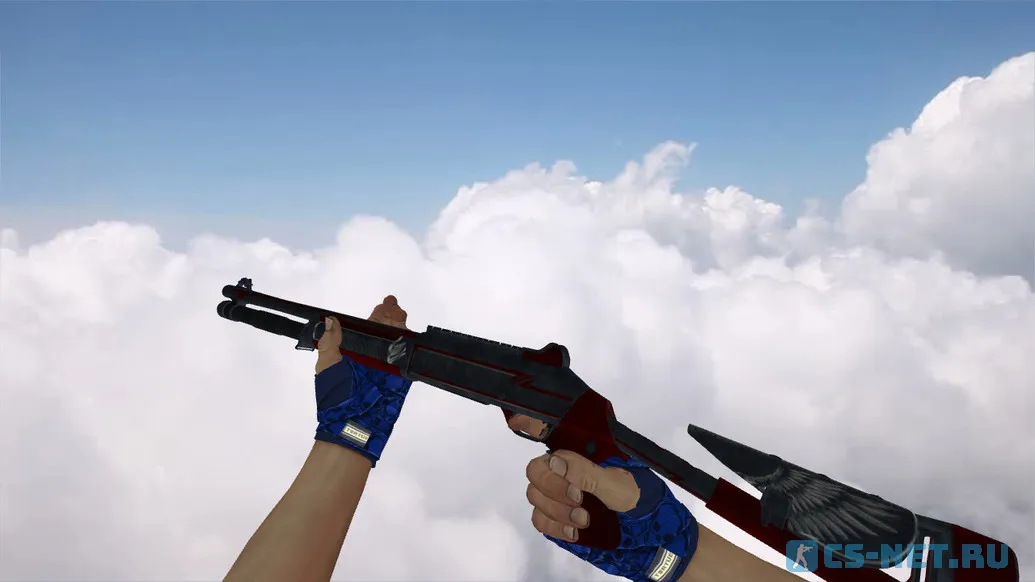 Пак моделей оружия «Hand Wraps Cobalt Skulls Pack» для CS 1.6 (XM1014)