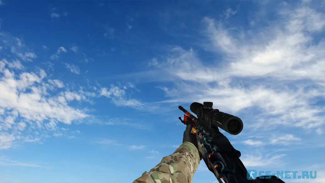 Пак моделей оружия «Specialist Gloves Crimson Kimono Pack» для CS 1.6 (Scout)