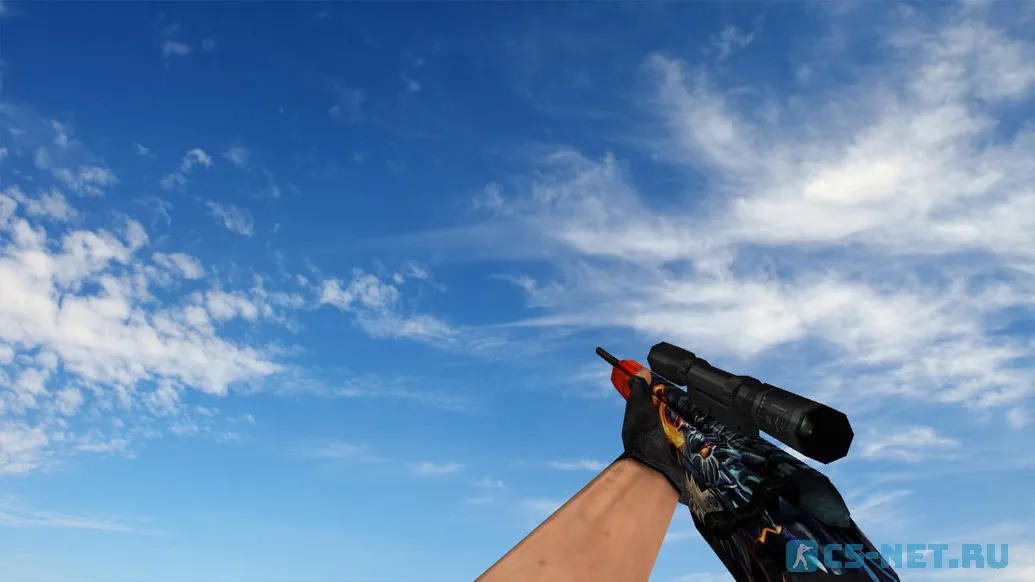 Модель «Default Scout | Пламя дракона» для CS 1.6