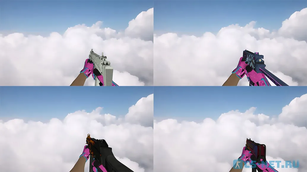 Пак моделей оружия «С перчатками Порок» для CS 1.6 (Пистолеты-пулеметы)