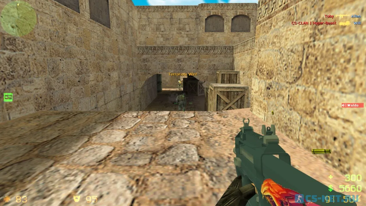 CS 1.6 Hyper Beast (скин п90 хайпер бист)