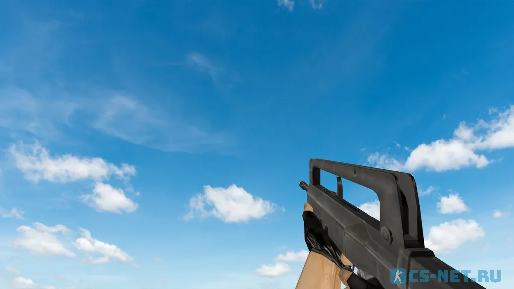 Пак моделей оружия «Default Weapons Chromed» для CS 1.6 (Famas)