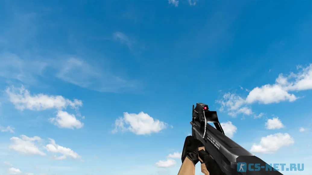 Пак моделей оружия «Default Weapons Chromed» для CS 1.6 (P90)