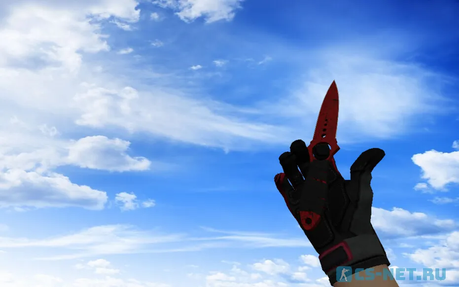 Пак моделей оружия «С перчатками Кровавое кимоно» для CS 1.6 (Skeleton knife)