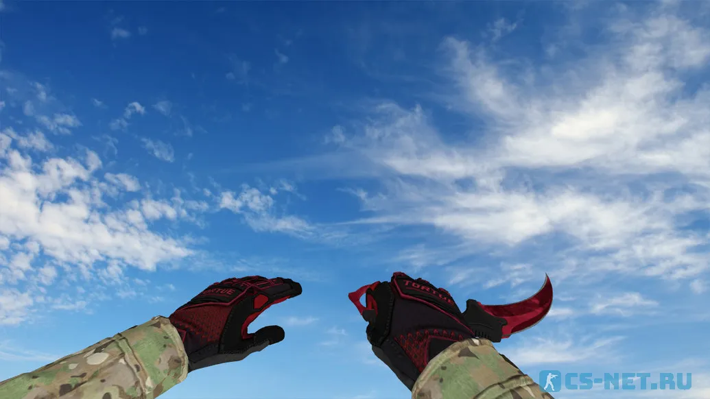 Пак моделей оружия «Specialist Gloves Crimson Kimono Pack» для CS 1.6 (Karambit)
