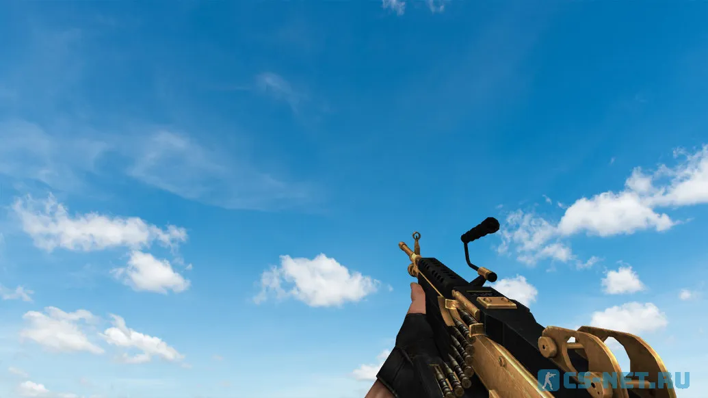 Пак моделей оружия «Golden Weapon Pack» для CS 1.6 (M249)