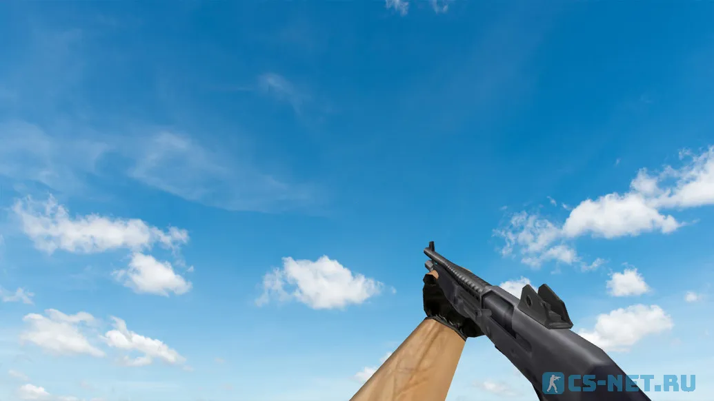 Пак моделей оружия «Default Weapons Chromed» для CS 1.6 (M3 Benelli)