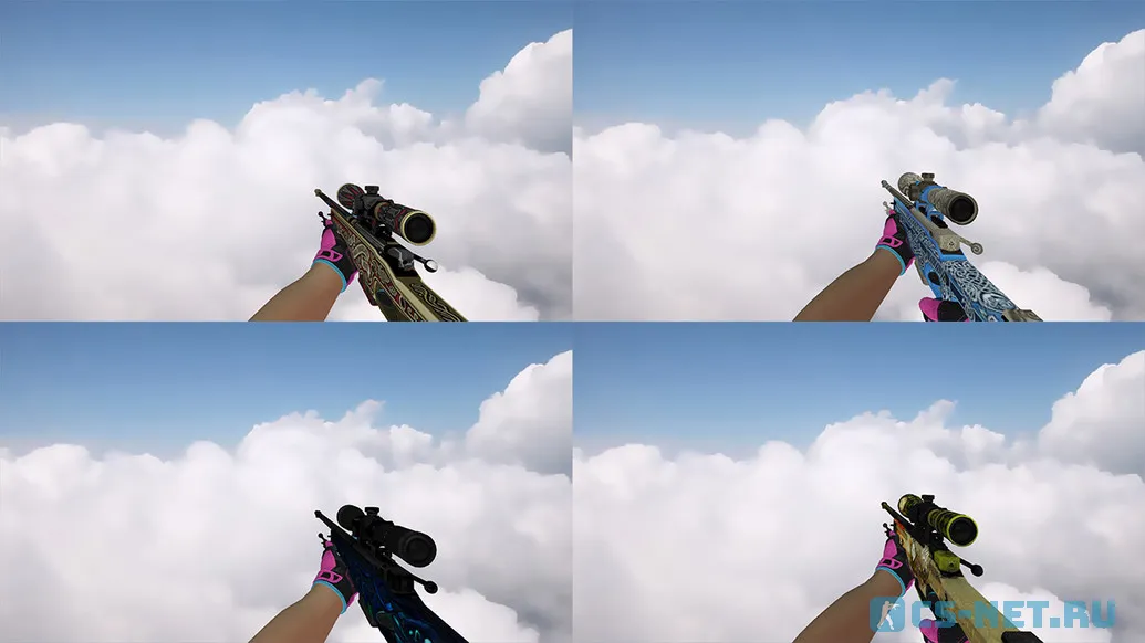 Пак моделей оружия «С перчатками Порок» для CS 1.6 (AWP)