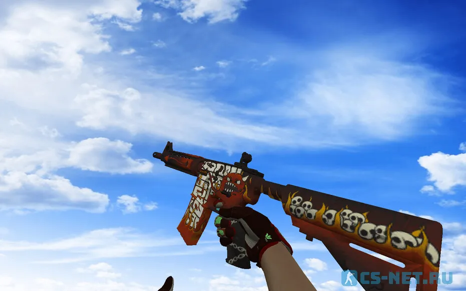 Пак моделей оружия «С перчатками Окисление бронзы» для CS 1.6 (M4A4)