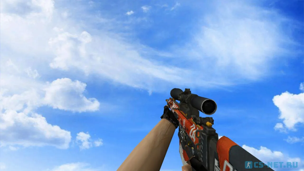 Модель «SCAR Кровавый спорт (default hands)» для CS 1.6 (скрин 3)