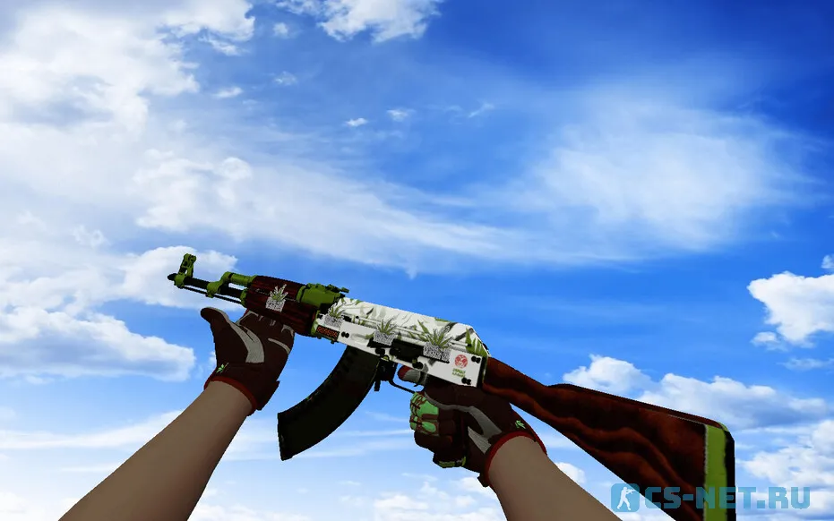 Пак моделей оружия «С перчатками Окисление бронзы» для CS 1.6 (AK47)