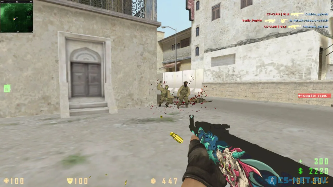 Counter-Strike 1.8 со скинами из CS:GO (АК47)