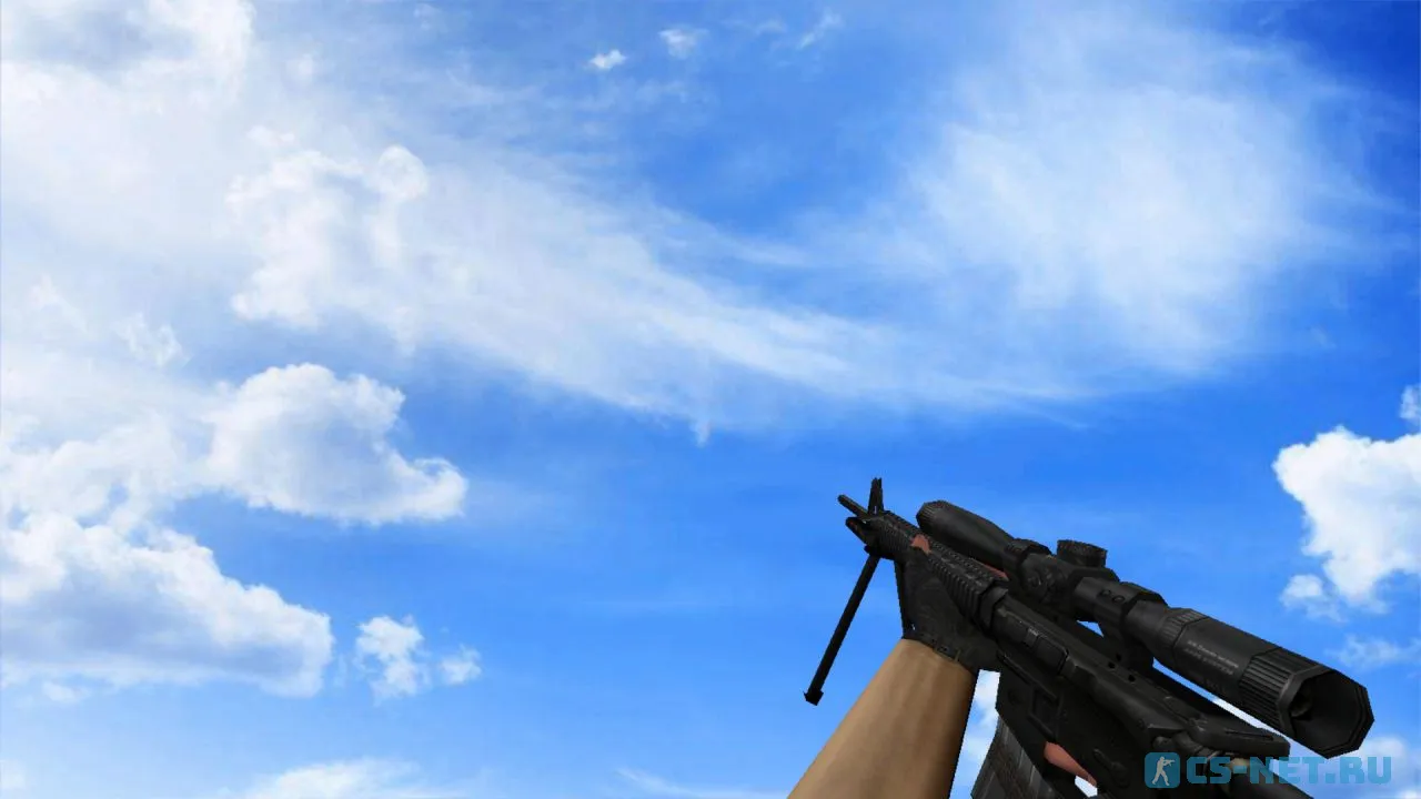 Модель «М16А4 с оптикой» для CS 1.6