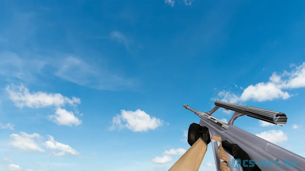 Пак моделей оружия «Default Weapons Chromed» для CS 1.6 (AUG)