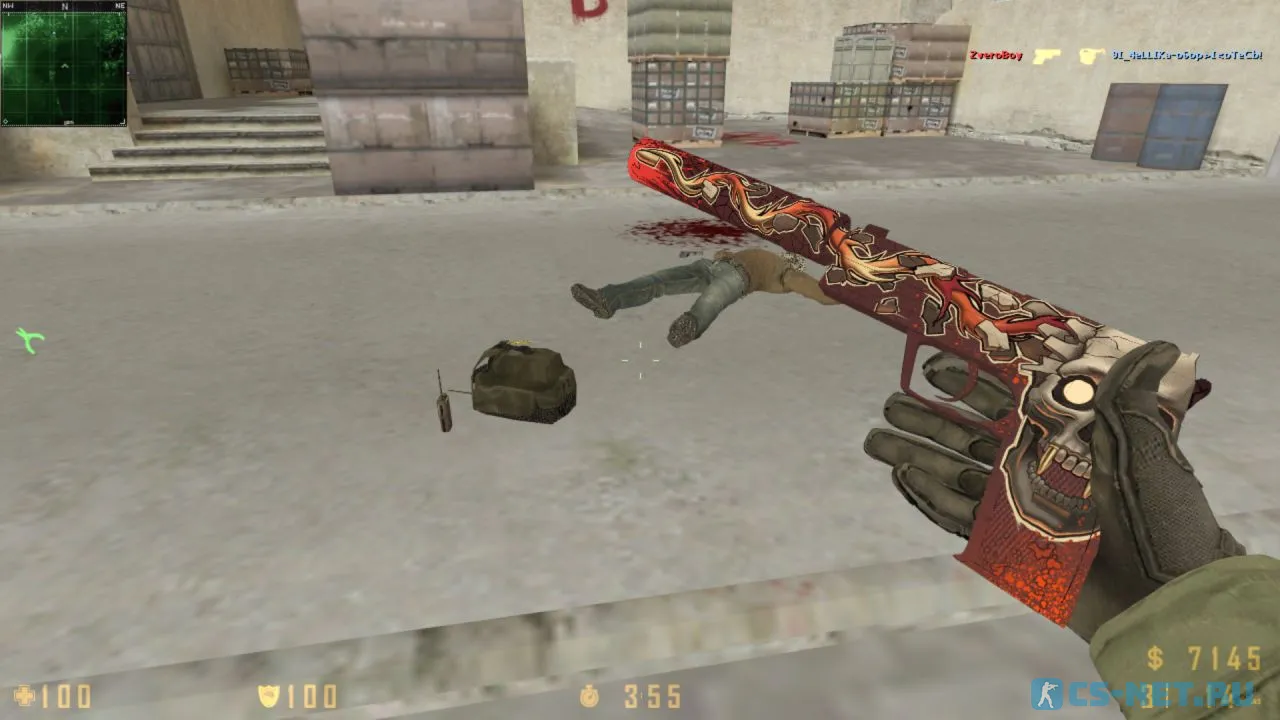 Counter-Strike 1.8 со скинами из CS:GO (ЮСП2)