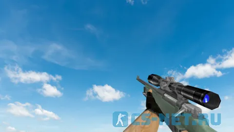 Пак моделей оружия «Default Weapons Chromed» для CS 1.6 (AWP)