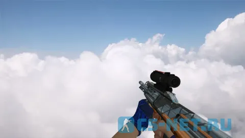 Пак моделей оружия «Hand Wraps Cobalt Skulls Pack» для CS 1.6 (AUG)