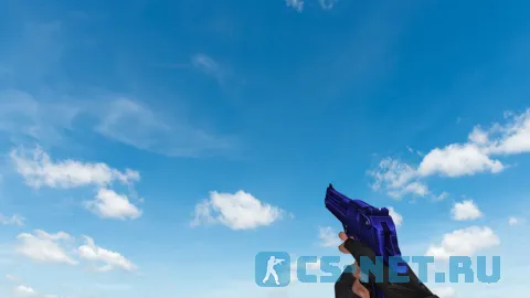 Пак моделей оружия «Blue Weapons With Tattoo» для CS 1.6 (Deagle)