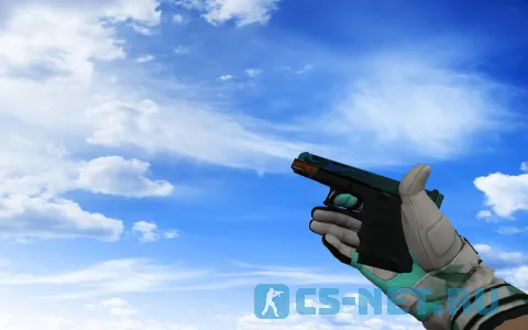 Пак моделей оружия «С мотоциклетными перчатками Мята» для CS 1.6 (Glock)