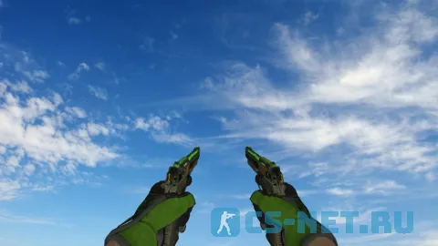 Пак моделей оружия «Specialist Gloves Emerald Web Pack» для CS 1.6 (Dual Elites)