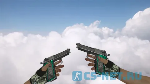 Пак моделей оружия «Hand Wraps Spruce DDPAT Pack» для CS 1.6 (Dual Elites)