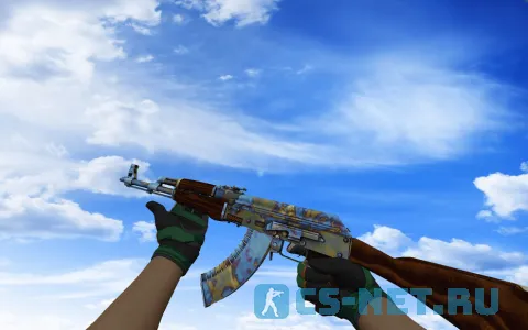 Пак с Мотоциклетными перчатками Черепаха для CS 1.6 (AK47)