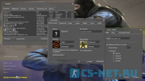 CS 1.6 в стиле CS:Source (окна)