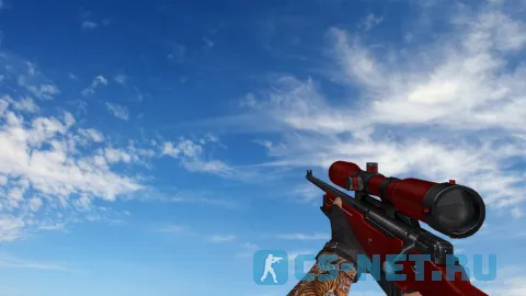 Пак моделей оружия «Red Weapons With Tattoo» для CS 1.6 (AWP)