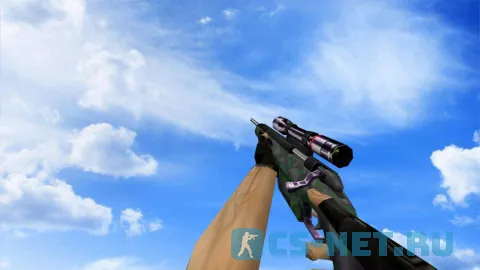 Модель «Scout Лесной камуфляж» для CS 1.6 (скрин 2)