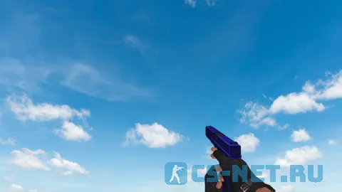 Пак моделей оружия «Blue Weapons With Tattoo» для CS 1.6 (Glock)