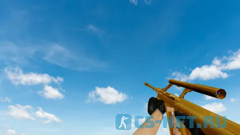 Пак моделей оружия «Gold Weapons Pack V3» для CS 1.6 (AUG)