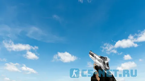 Пак моделей оружия «Default Weapons Chromed» для CS 1.6 (Deagle)